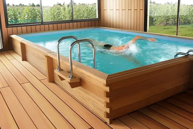 Les prix de piscine enterrée hors-sol en bois sont plus abordables